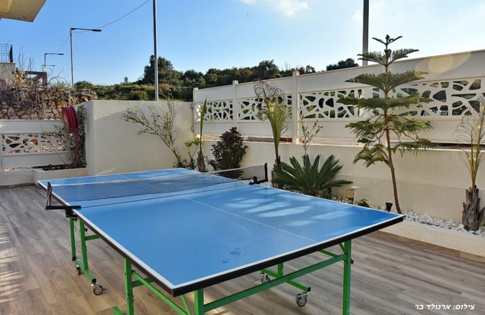 195243 החצר והבריכה, אחוזת הצוק במרומים, וילה  בכפר שמאי וילות - Vila 4 U