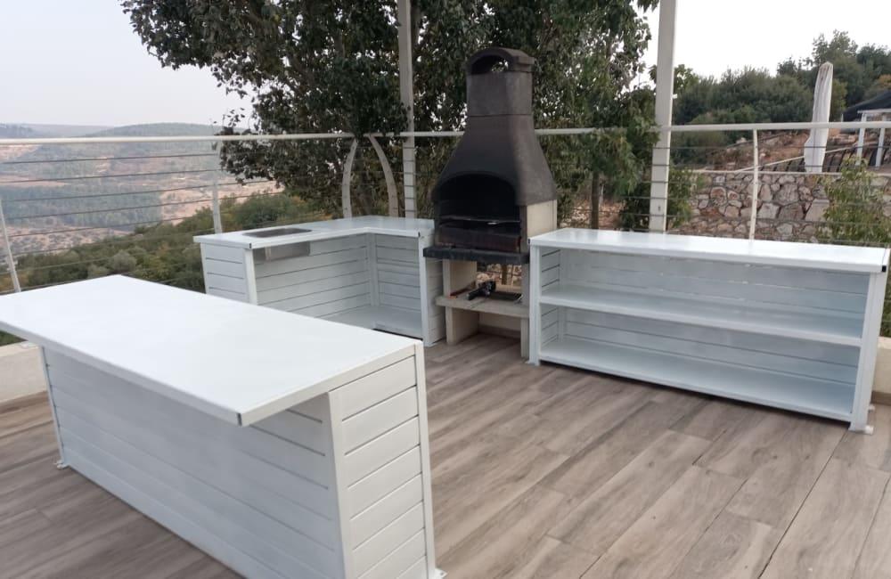 195246 החצר והבריכה, אחוזת הצוק במרומים, וילה  בכפר שמאי וילות - Vila 4 U