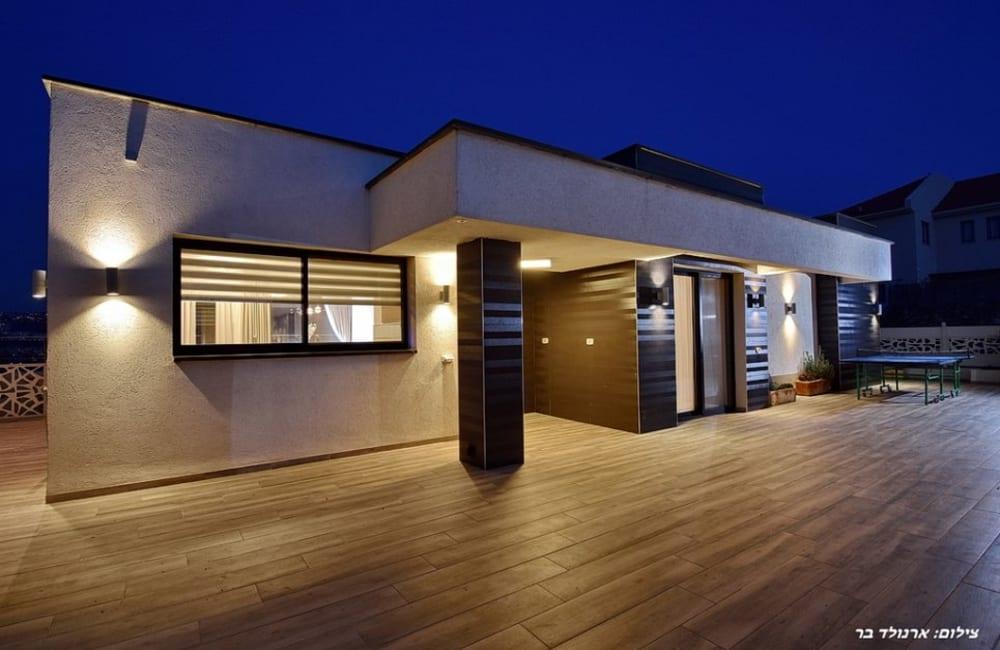 195252 החצר והבריכה, אחוזת הצוק במרומים, וילה  בכפר שמאי וילות - Vila 4 U