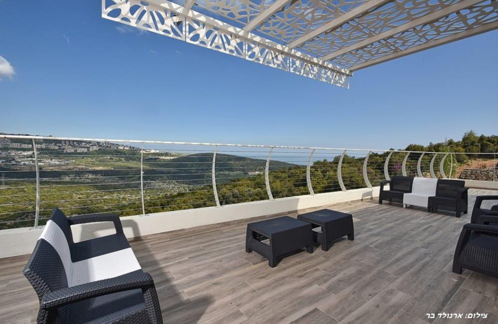 195264 הנוף מהוילה, אחוזת הצוק במרומים, וילה  בכפר שמאי וילות - Vila 4 U