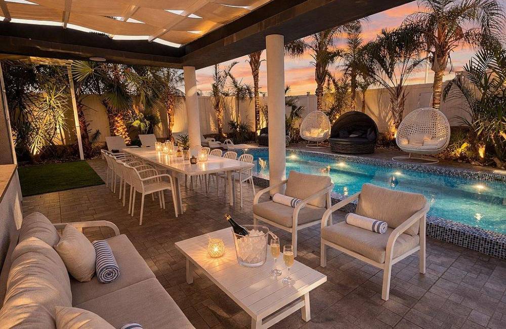 219401 חצר הוילה, וילה תלתן, וילה  באילת וילות - Vila 4 U